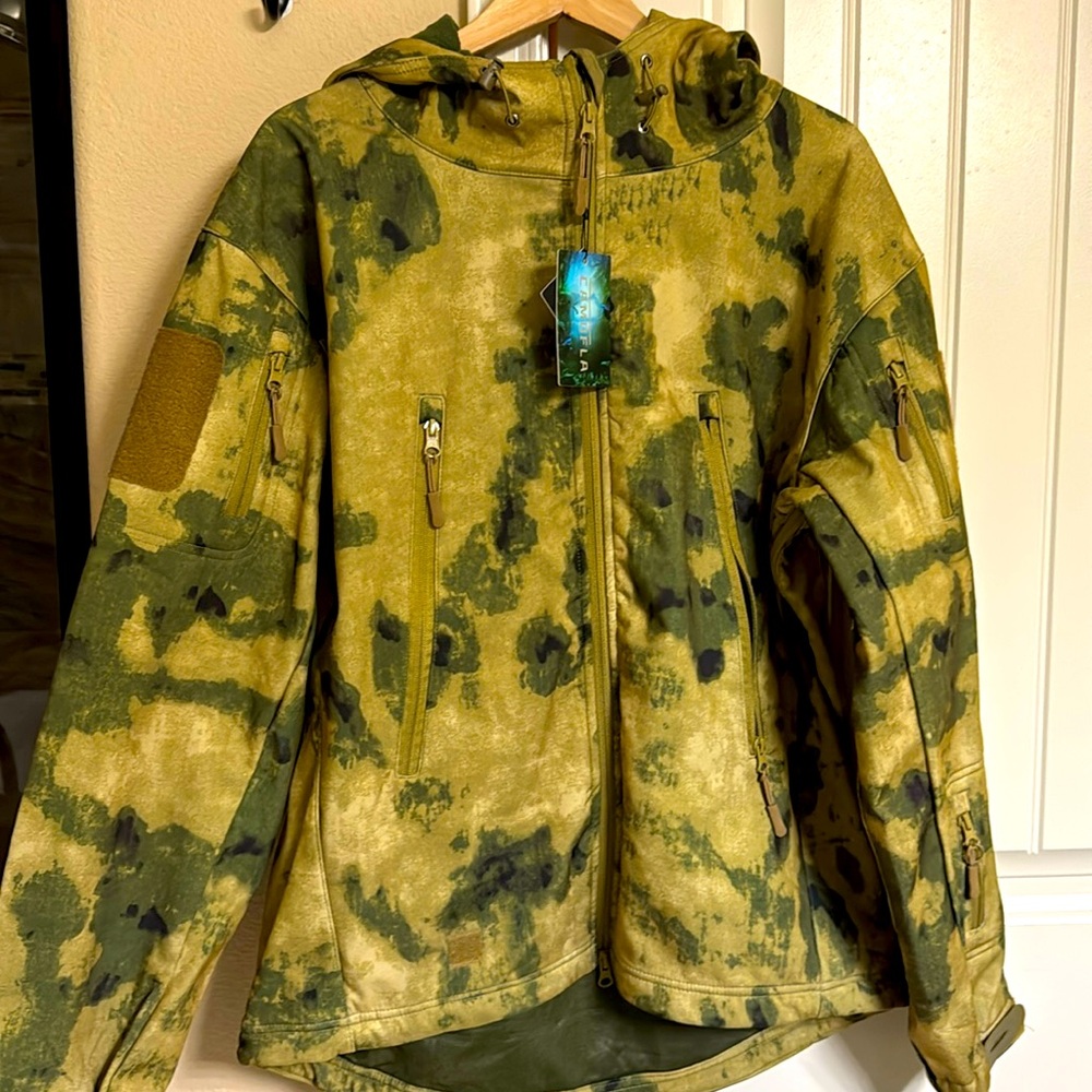 Camouflage Jacket with hoodie, brand new with tag